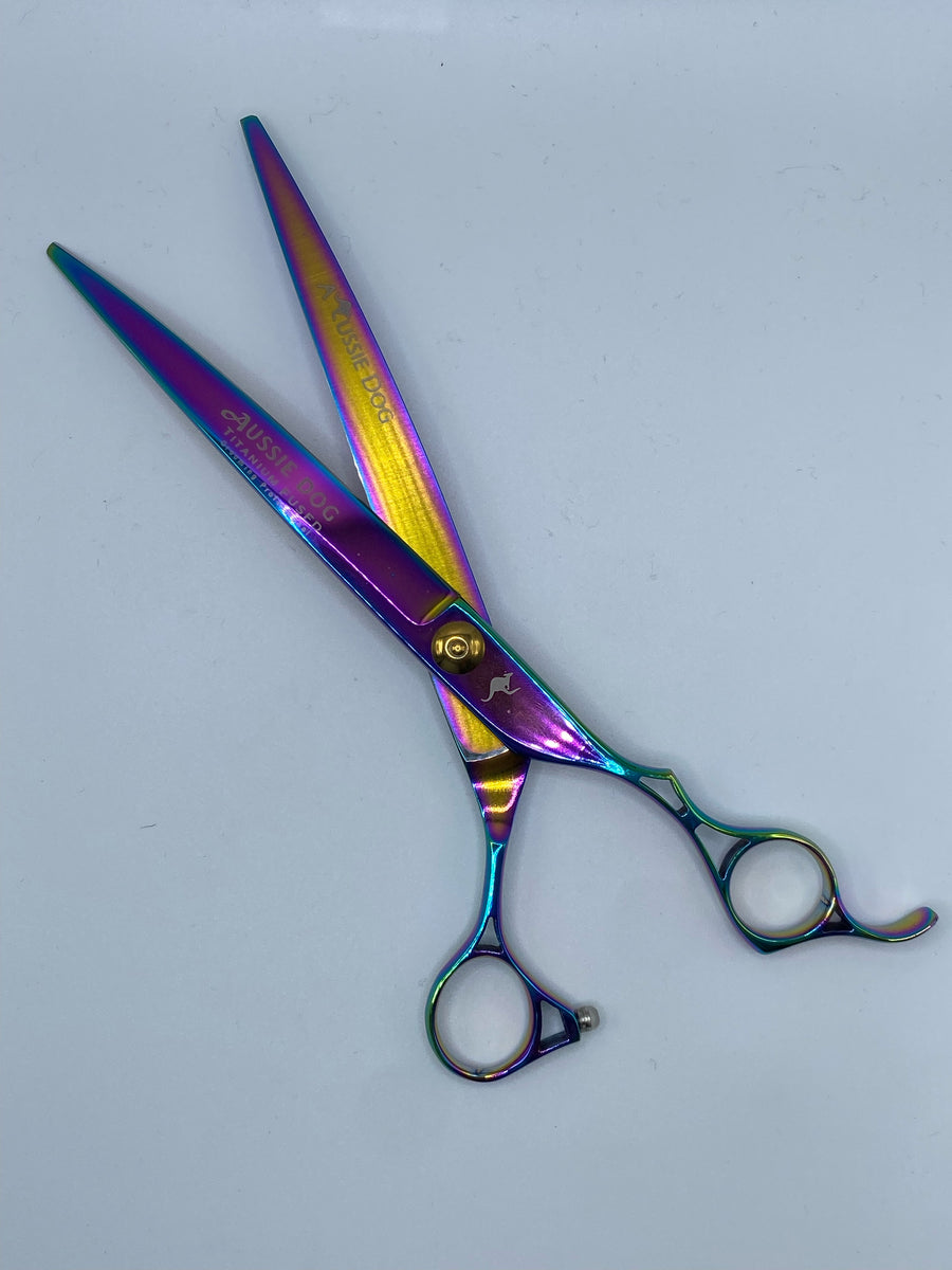 Aussie Dog Offset Rainbow Titanium 8