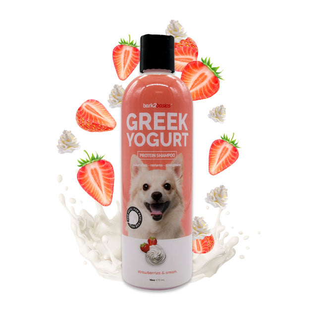 Bark 2 Basics Strawberries & Cream Greek Yogurt Shampoo 16 oz – SD Pro Shop